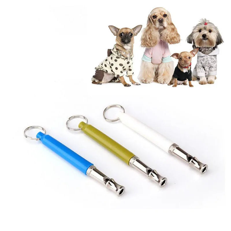 Adjustable Pet Dogs Training Whistle With Rope Stop Barking Ultrasonic Sound Flute Pets Discipline Supplies Silent Control Tools