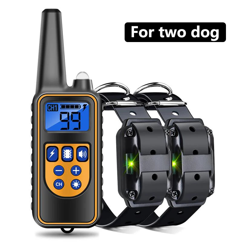 800m Digital Dog Training Collar Waterproof Rechargeable Remote Control Pet with LCD Display for All Size Shock Vibration Sound