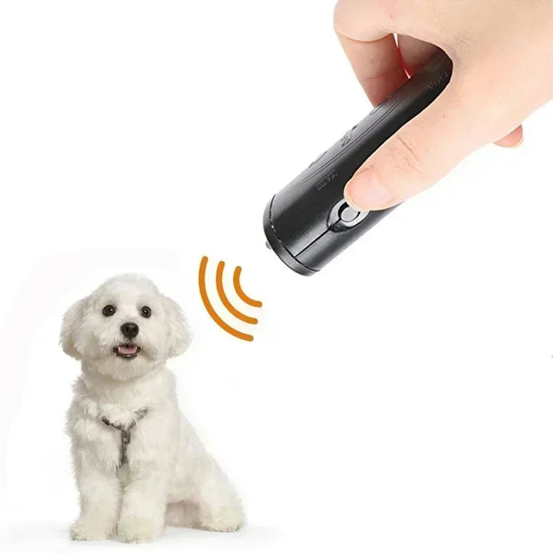 Pet Dog Repeller Anti Barking Stop Bark Training Device Trainer LED Ultrasonic 3 in 1 Anti Barking Ultrasonic Without Battery