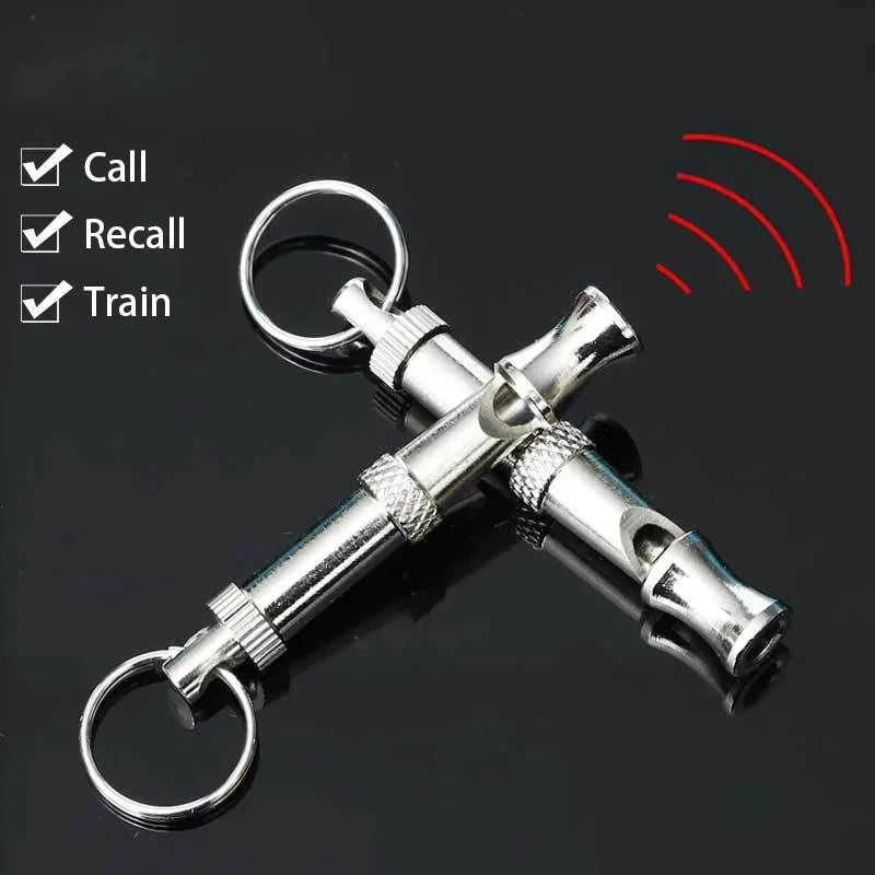 Dog Training Whistle Stop Barking Device Ultrasonic Training Flute Silent Whistle Control Tool Puppy Train Keychain Pet Supplies