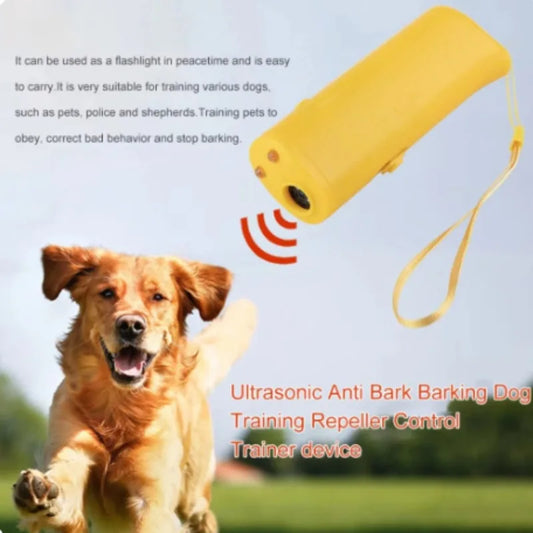 Pet Dog Repeller Anti Barking Stop Bark Training Device Trainer LED Ultrasonic 3 in 1 Anti Barking Ultrasonic Without Battery